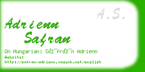 adrienn safran business card